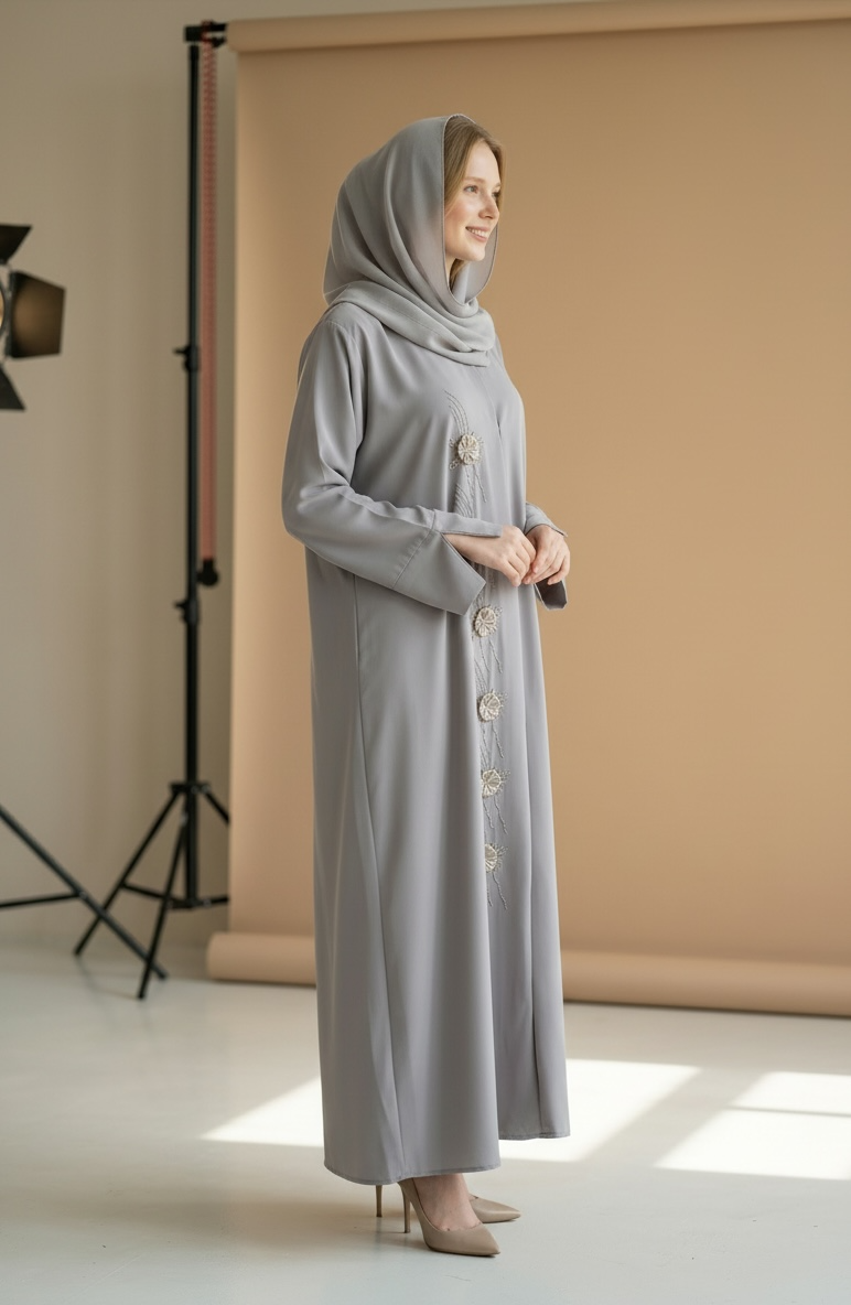 Modesty Flowerish Abaya Classic