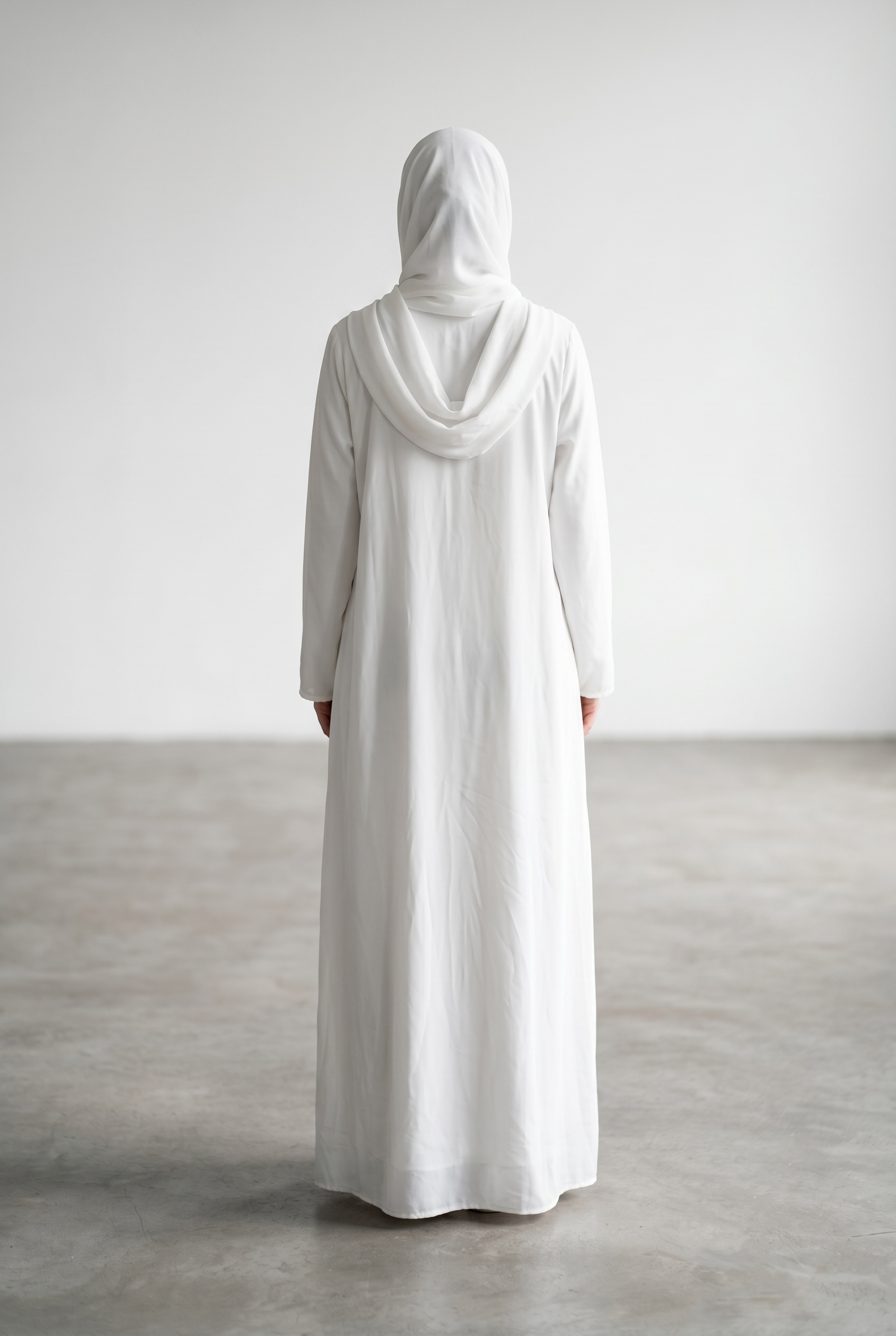 Ivory Pearl Embellished Abaya