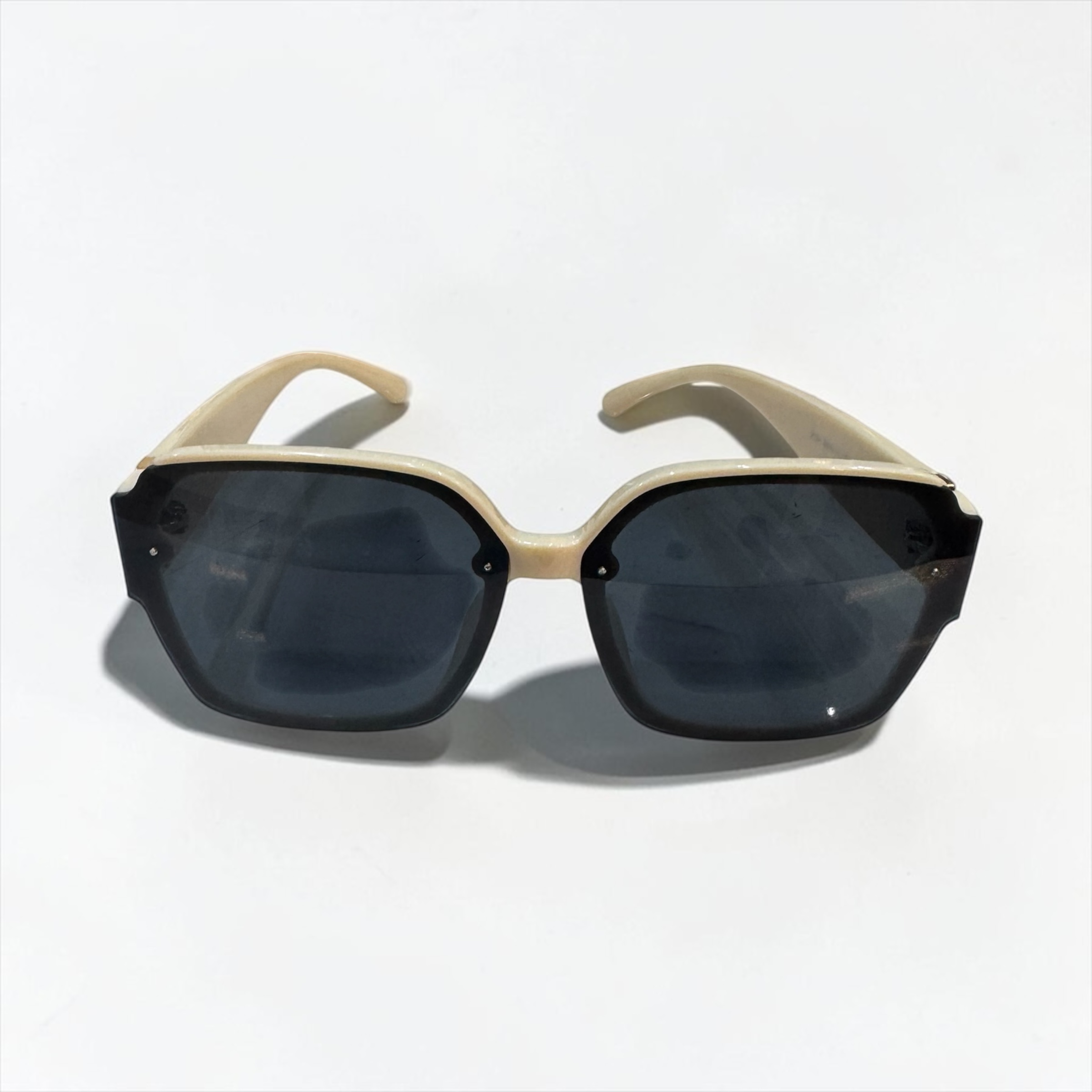 Modern Ivory Frame Sunglasses