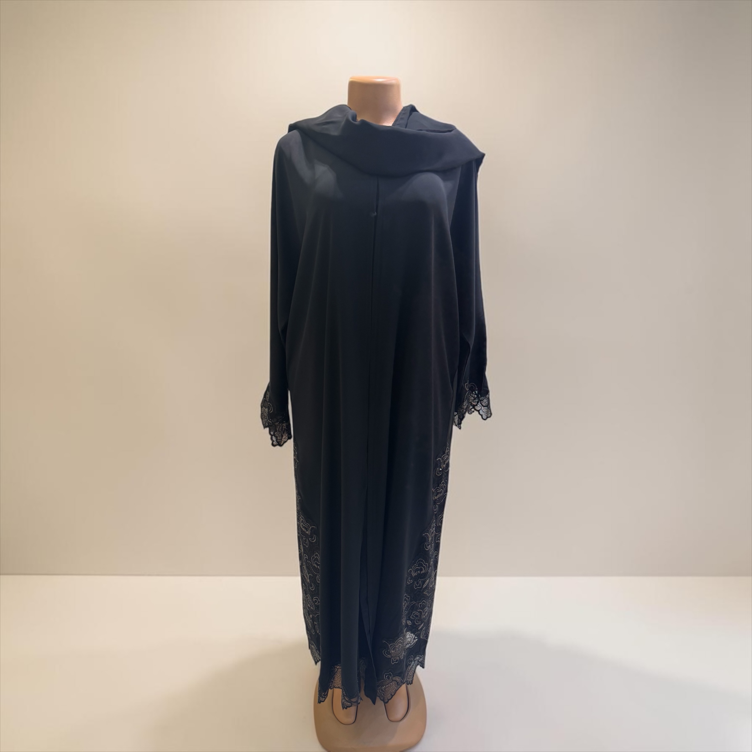 Graceful Embroidered Side Panel Abaya