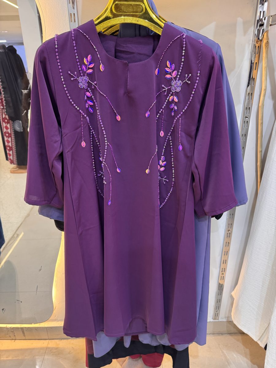 Beaded Floral Cascade Abaya