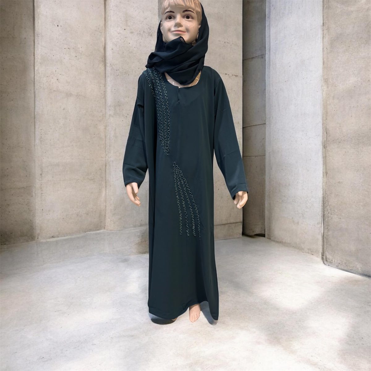 Classic Beaded Wave Abaya